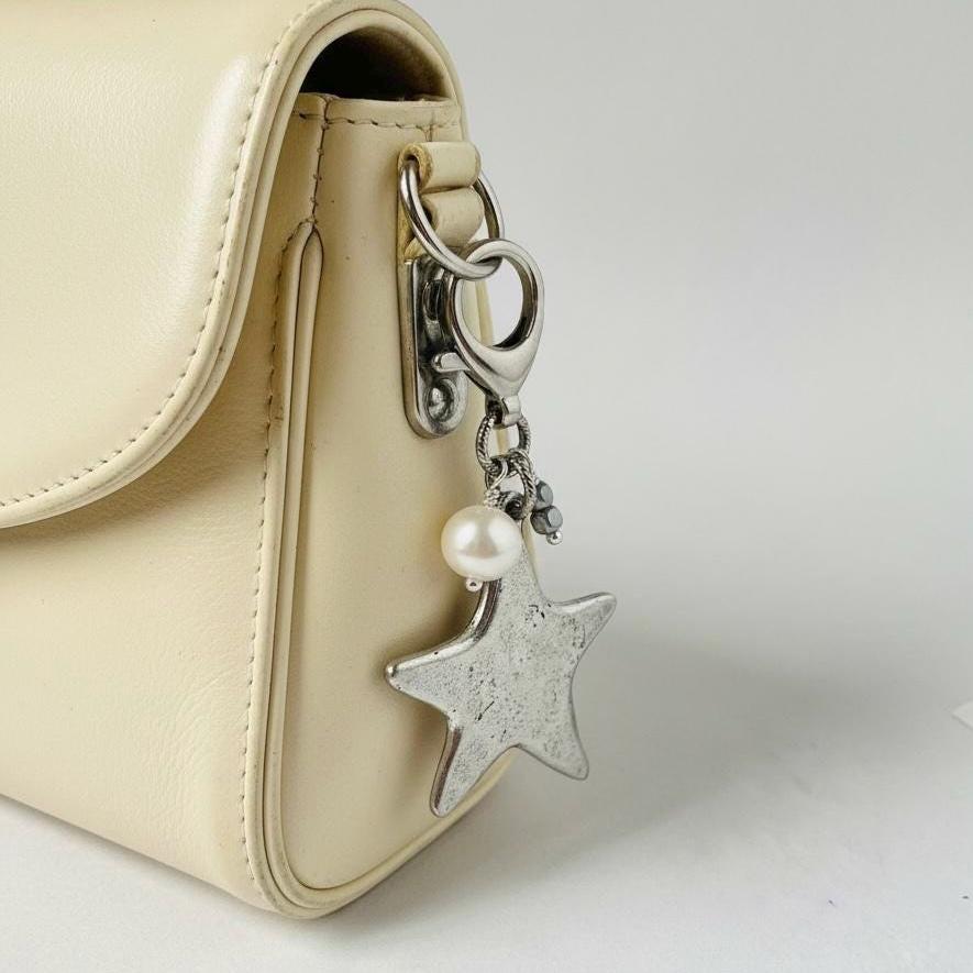 Retro Silver Star Purse Charm Gift Idea For Friends
