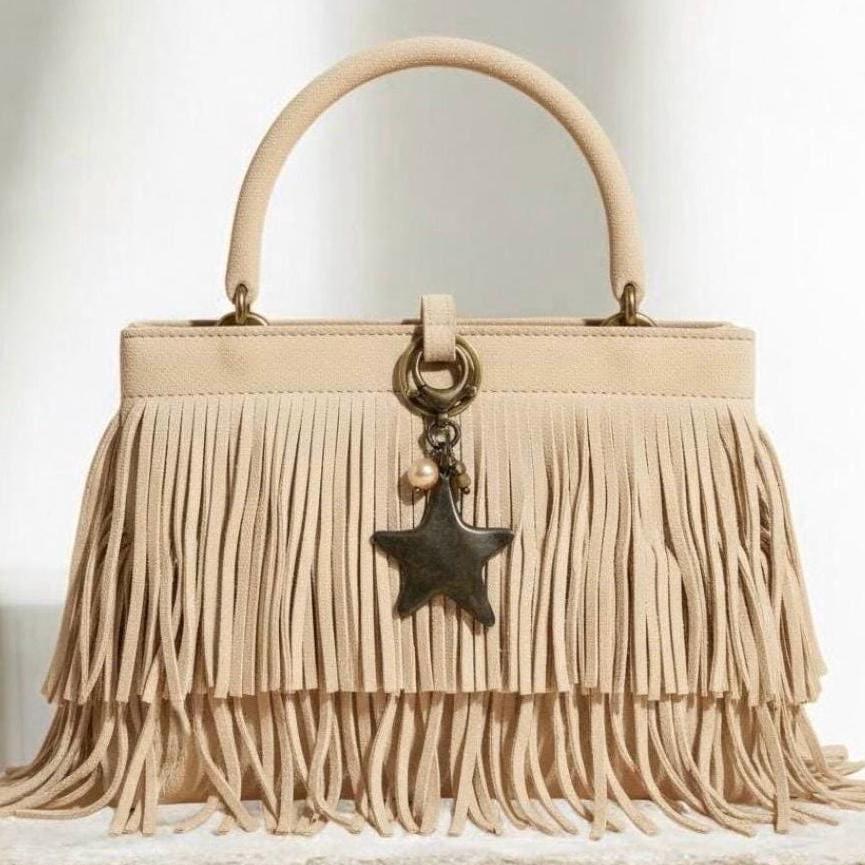 Retro Star Purse Charm Pearl Jewelry Bag Accessory